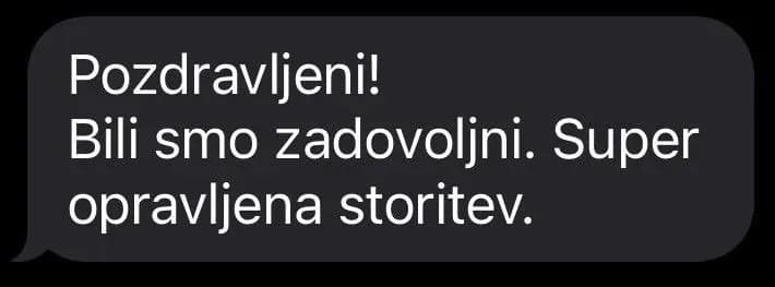 Mnenje stranke o najemu barske mize Miza Rent 3